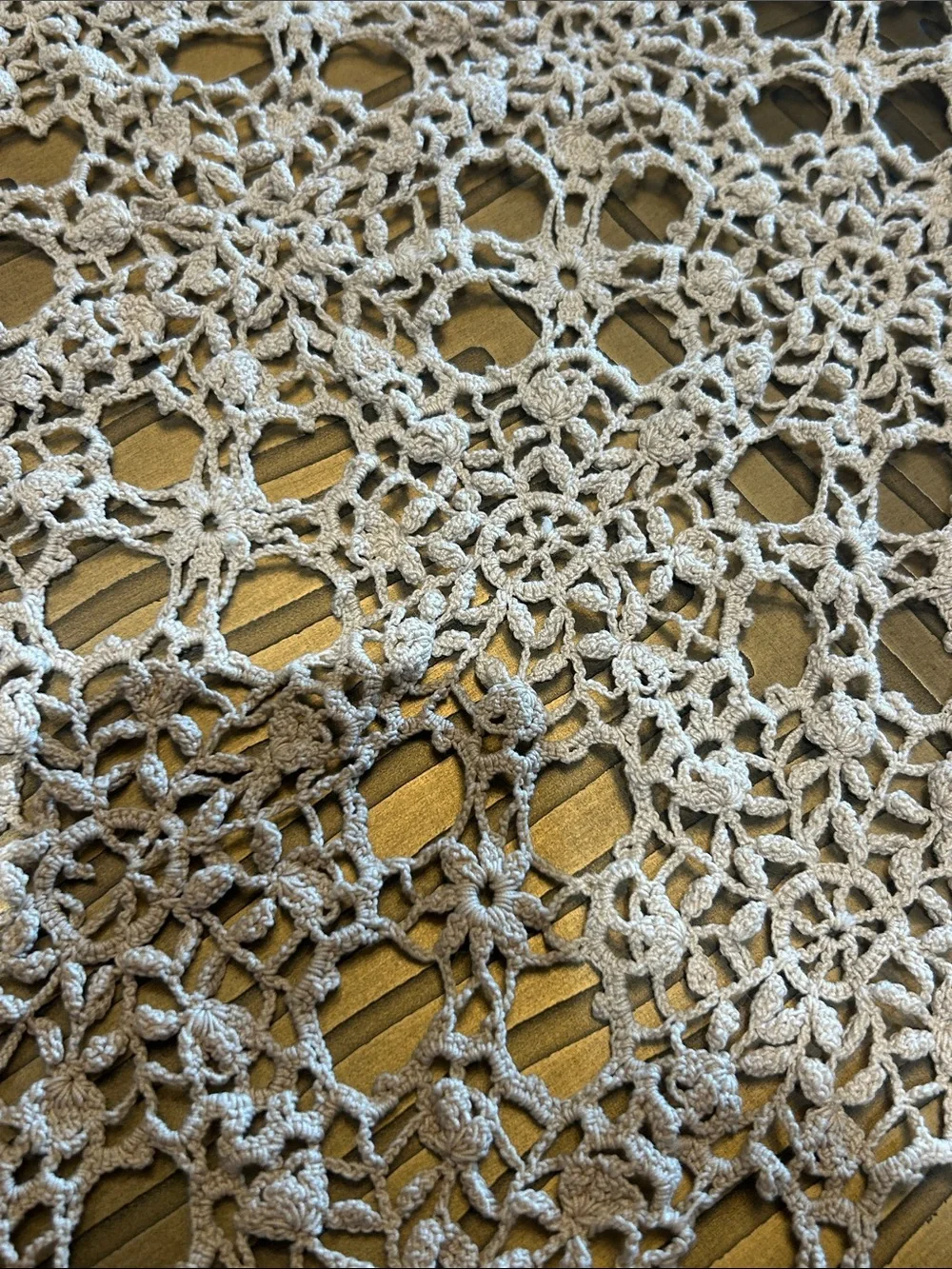 Vintage crochet tablecloth
